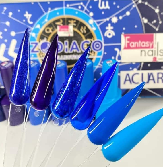 COLECCION GEL ZODIACO ACUARIO FANTASY NAILS